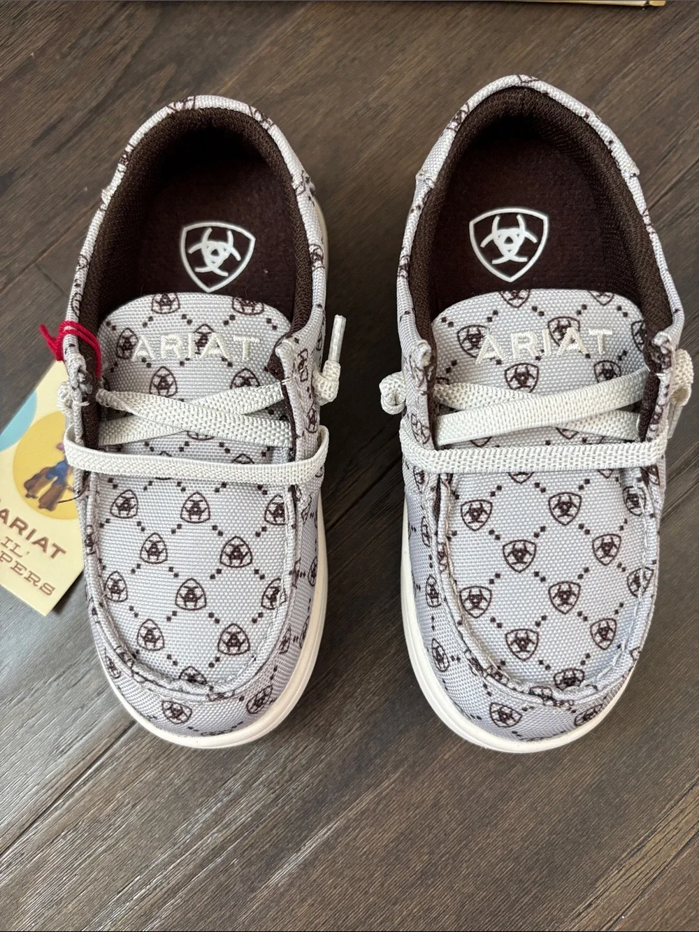 Ariat Lil Stompers Ariat Logo ,FLX Foam sole,fabric upper,mesh lined,slip on